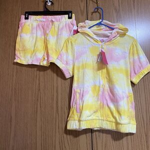 NWT Juicy Couture Girl’s XL (16) Terry Cloth Jacket & Shorts Set